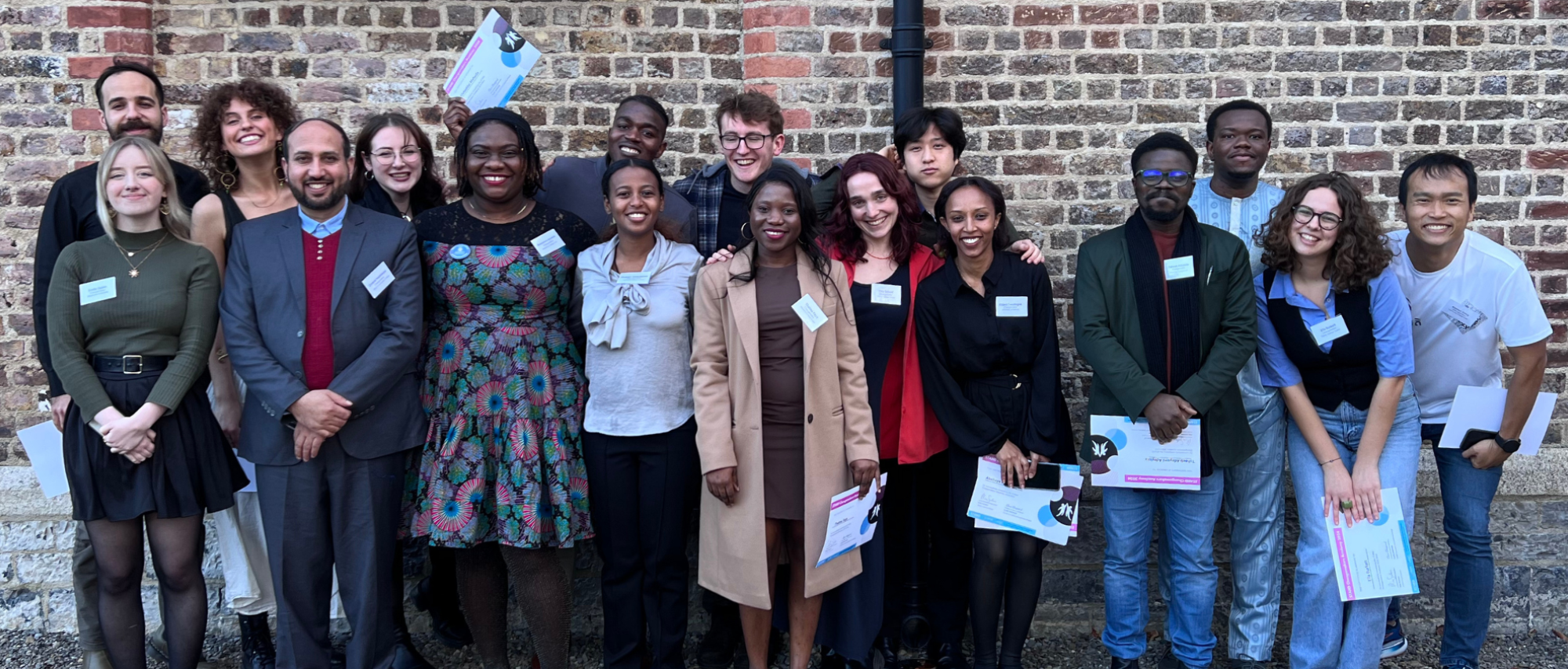 Changemakers posing at the showcase