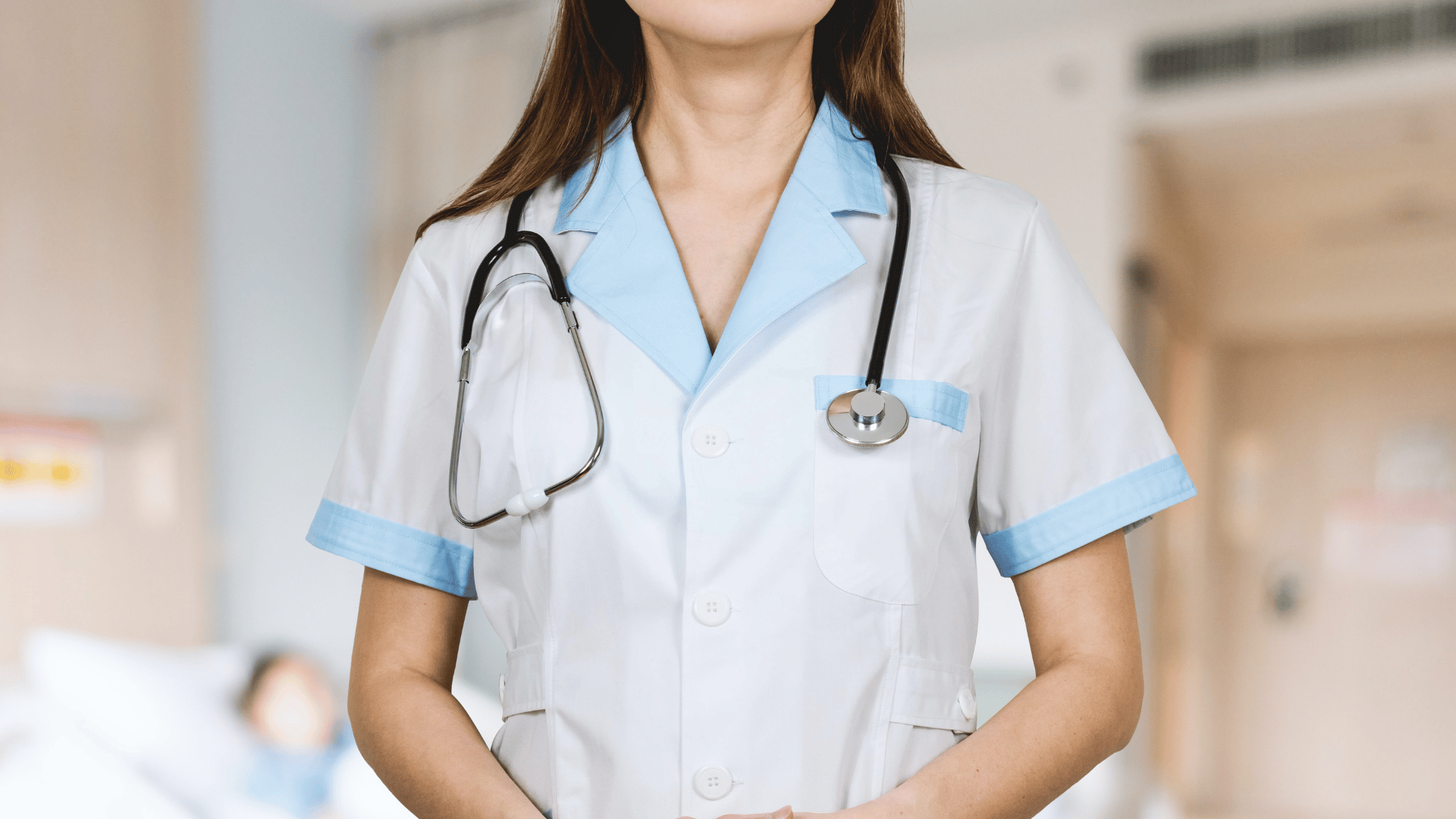 female doctor dressed in medical gear
