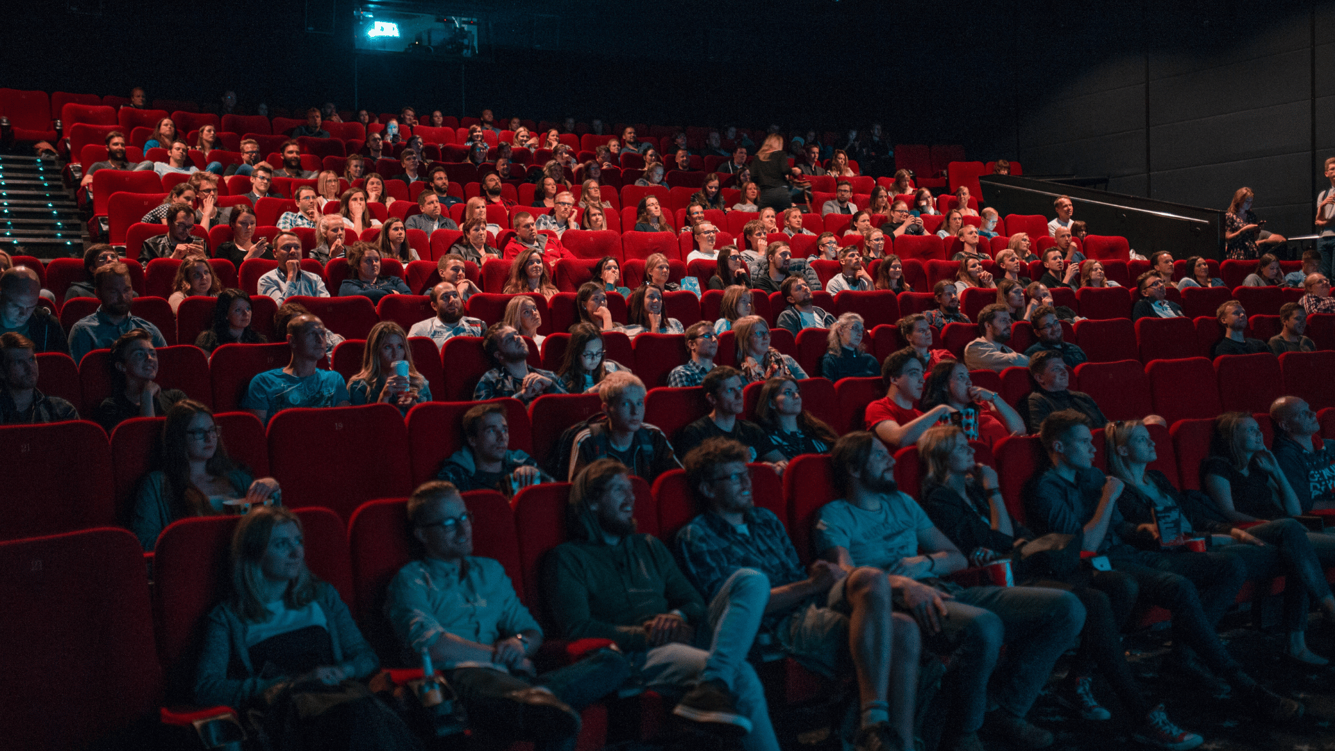 crowded cinema theatre